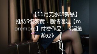 ⚫️⚫️【11月无水印新品】推特S级网黄，剧情淫娃【moremore】付费作品，《淫鱼游戏》