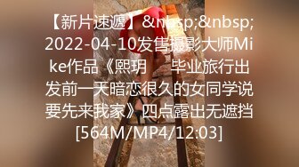 【新片速遞】&nbsp;&nbsp;2022-04-10发售摄影大师Mike作品《熙玥❤️毕业旅行出发前一天暗恋很久的女同学说要先来我家》四点露出无遮挡[564M/MP4/12:03]