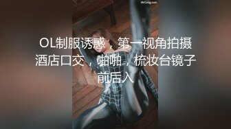 OL制服诱惑，第一视角拍摄酒店口交，啪啪，梳妆台镜子前后入