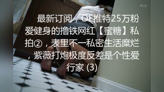 ⚡⚡最新订阅，OF推特25万粉爱健身的撸铁网红【蜜糖】私拍②，表里不一私密生活糜烂，紫薇打炮极度反差是个性爱行家 (3)